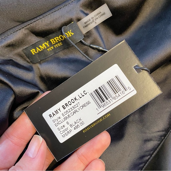 NWT Ramy Brook New York Carly One Shoulder Mini Dress Size 6 - Picture 3 of 6